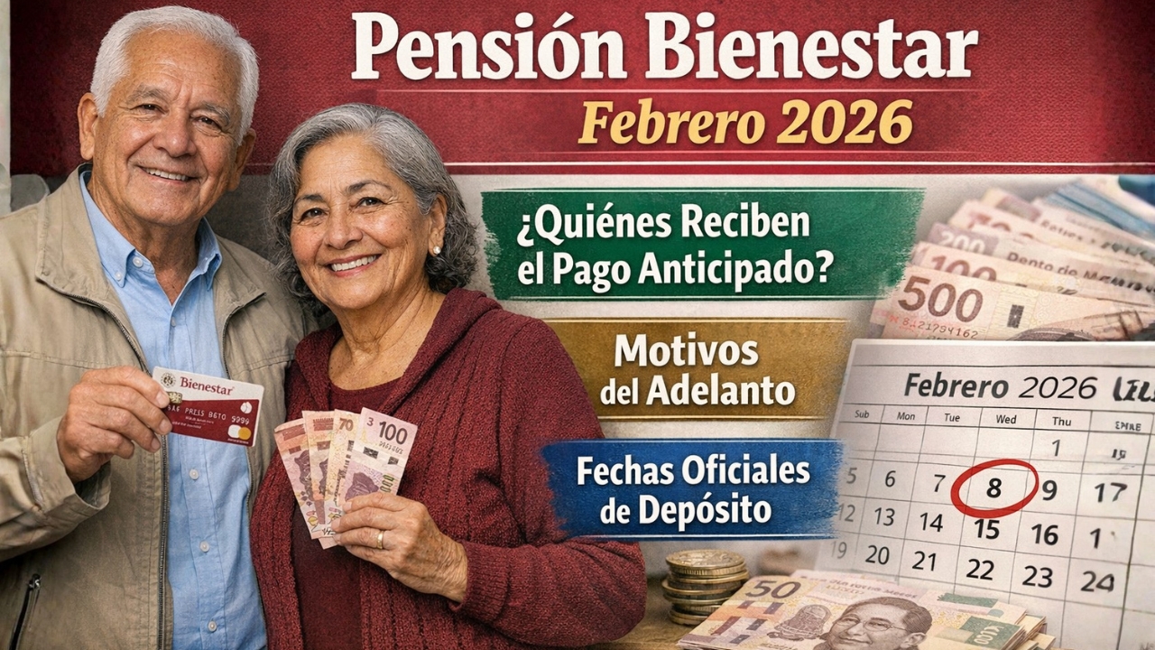 Pensión Bienestar Febrero 2026: Quiénes Reciben el Pago Anticipado, Motivos del Adelanto y Fechas Oficiales de Depósito